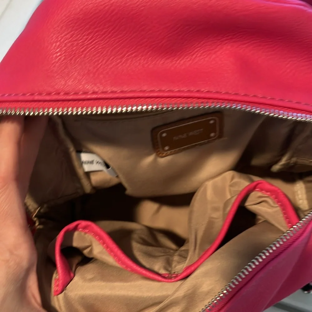 Nine West hot Pink mini Backpack purse - Picture 8 of 9